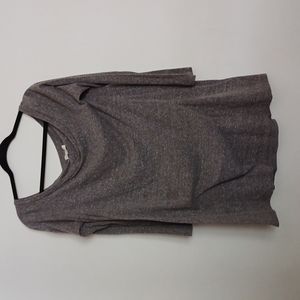 Gray Off The Shoulder Top